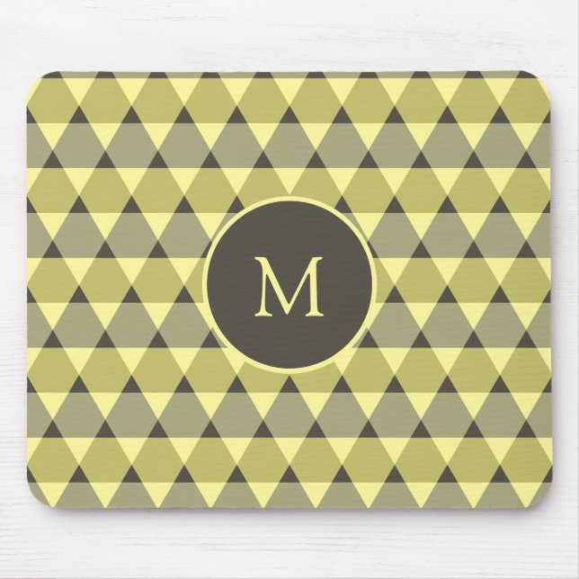 Triangles Pattern Mouse Mat (Front)