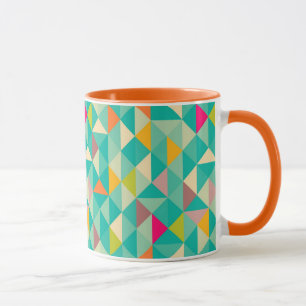 Triangles pattern mug