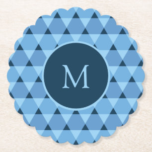 Triangles Pattern Paper Coaster