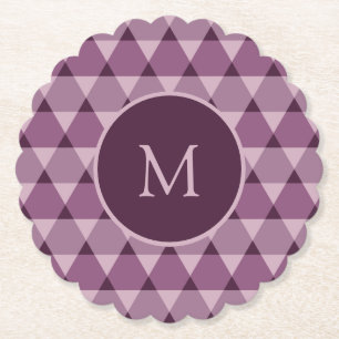 Triangles Pattern Paper Coaster
