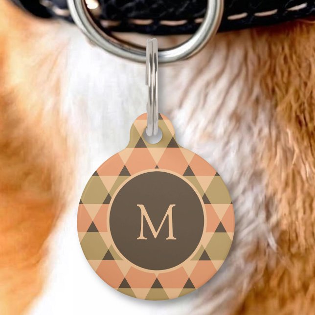 Triangles Pattern Pet Tag (Creator Uploaded)