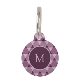 Triangles Pattern Pet Tag