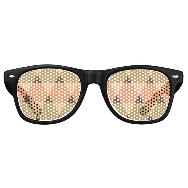 Triangles Pattern Retro Sunglasses (Front)