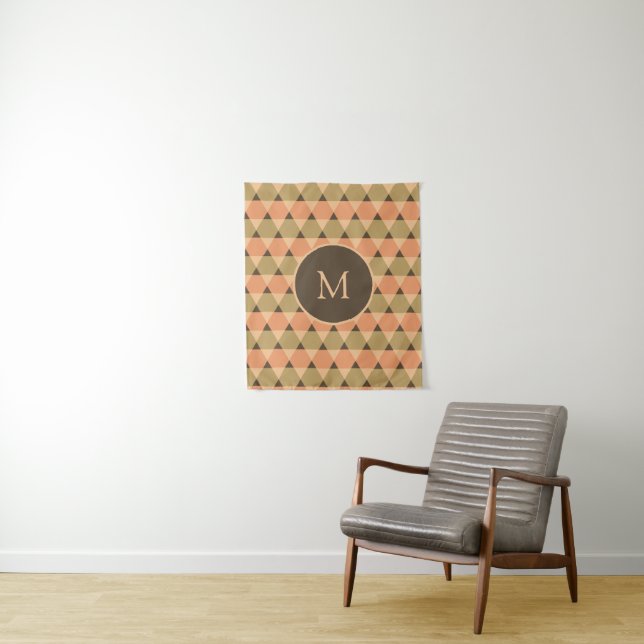 Triangles Pattern Tapestry (In Situ)