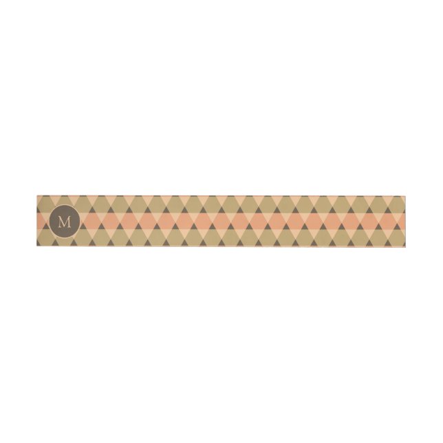 Triangles Pattern Wraparound Address Label (Individual)