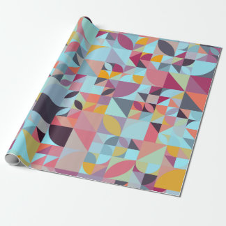 Triangles, petals and quarters wrapping paper