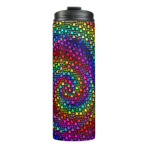 Triangles Rainbow Thermal Tumbler