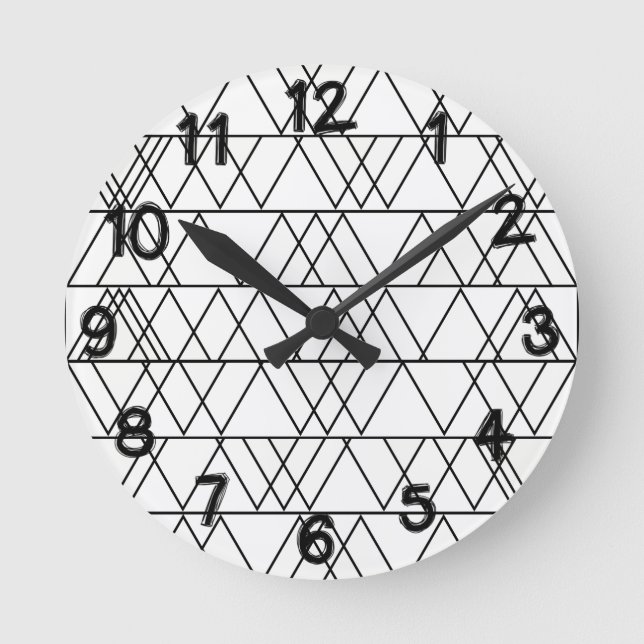 Triangles  round clock (Front)