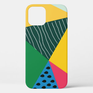 Triangular Abstract: Geometric Vintage Decor. iPhone 12 Case