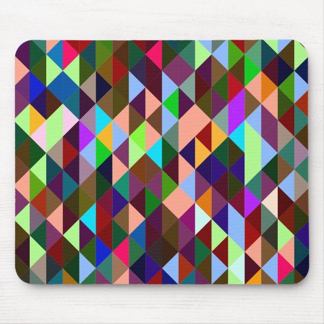 Triangular Background Mouse Mat (Front)
