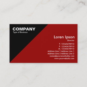 Triangular Corner - Maroon (990000) Business Card