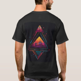 "Triangular Elegance: Modern Geometry T-Shirt" T-Shirt