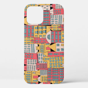 Triangular Geometric: Colourful Abstract Backgroun iPhone 12 Case