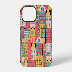 Triangular Geometric: Colourful Abstract Backgroun iPhone 12 Case
