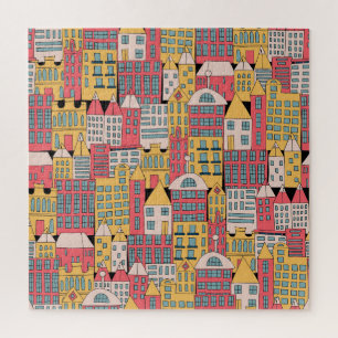 Triangular Geometric: Colourful Abstract Backgroun Jigsaw Puzzle