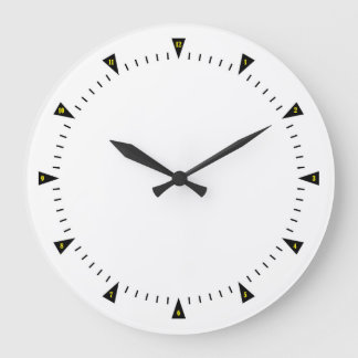 triangular shape hours large clock