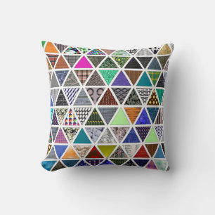 Triangular Textures 02 Cushion