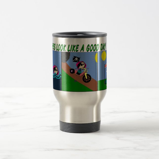 TRIATHALON girl Travel Mug (Center)