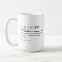 Triathlete definition gift, name definition mug,