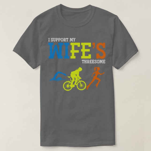 Triathlete Funny Triathlon T-Shirt (Design Front)