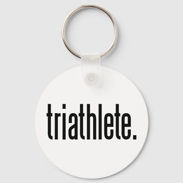 Triathlete. Key Ring (Front)