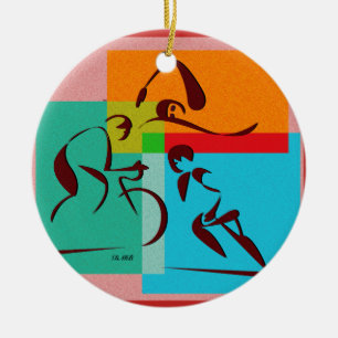 Triathlete New Colours Ornament