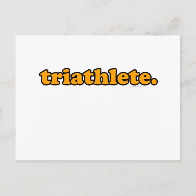triathlete postcard (Front)