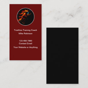 Triathlon Athletic Training Coach Business Cards