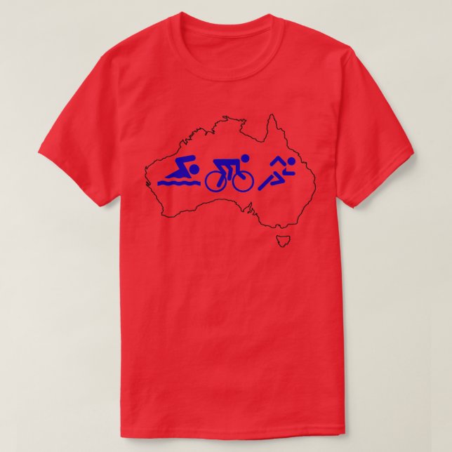 Triathlon Australia T-Shirt (Design Front)