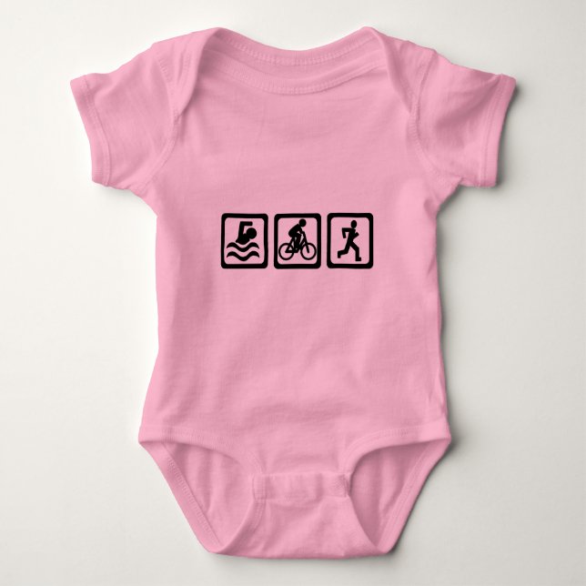 Triathlon Baby Bodysuit (Front)