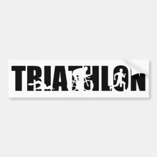 Triathlon Bumper Sticker