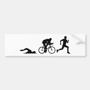 Triathlon Bumper Sticker