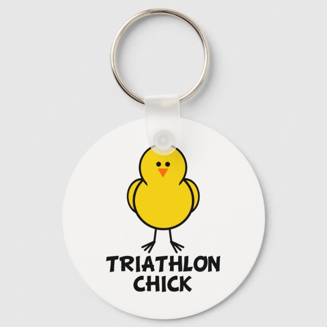 Triathlon Chick Key Ring (Front)