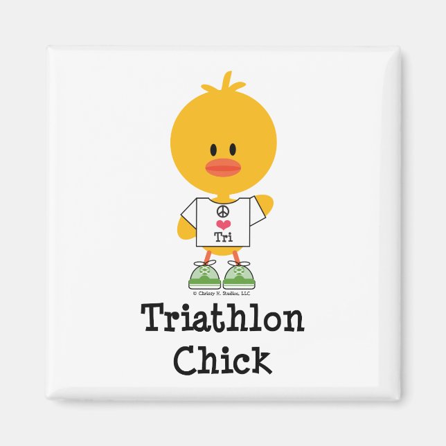 Triathlon Chick Magnet (Front)