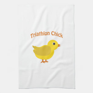 Triathlon Chick Tea Towel