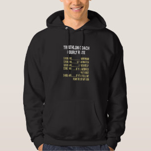 Triathlon Coach Run Bike Swim Triathlon Triathlete Hoodie