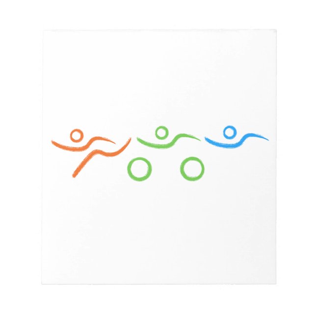 Triathlon cool and unique design notepad (Front)