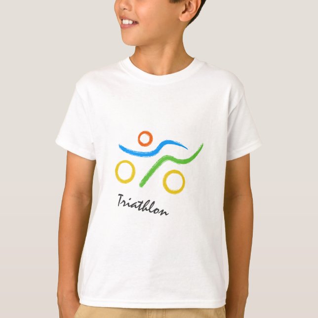 Triathlon cool and unique design T-Shirt (Front)