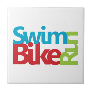 Triathlon cool and unique design tile
