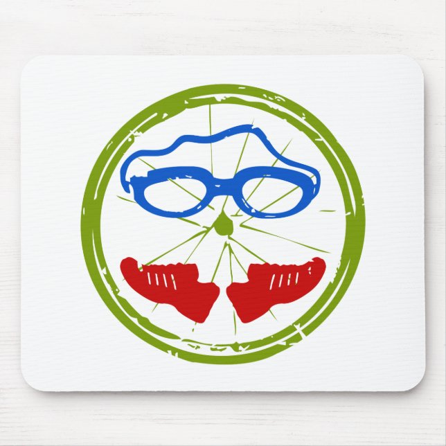 Triathlon cool artistic design mouse mat (Front)