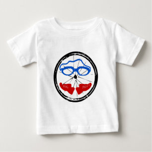 Triathlon cool artistic logo baby T-Shirt