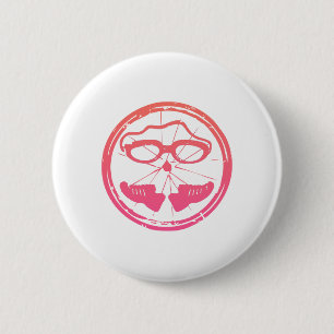 Triathlon cool design 6 cm round badge