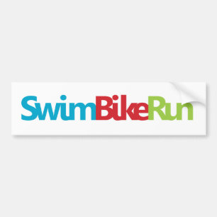 Triathlon Cool Design Bumper Sticker