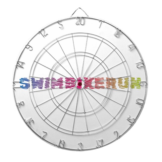 Triathlon cool design dartboard (Front)