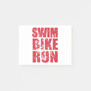 Triathlon cool design post-it notes