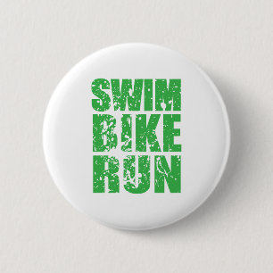 Triathlon cool logo for all sport lovers 6 cm round badge