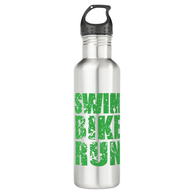 Triathlon cool logo for all sport lovers 710 ml water bottle (Front)
