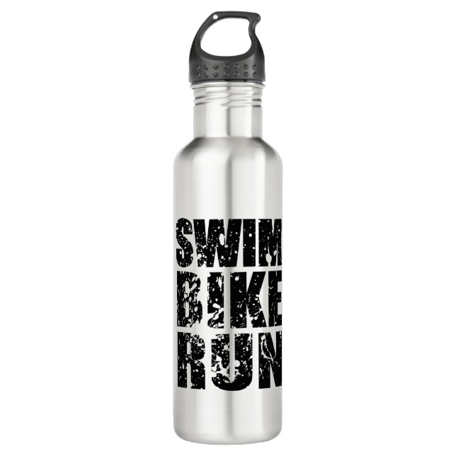 Triathlon cool logo for all sport lovers 710 ml water bottle (Front)