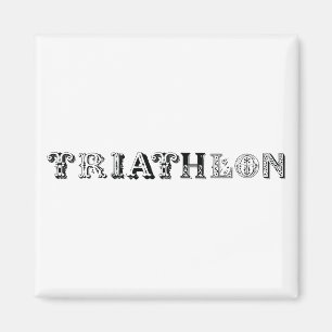 Triathlon cool logo for all sport lovers magnet