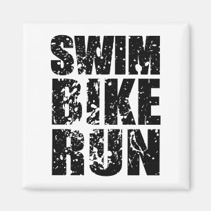 Triathlon cool logo for all sport lovers magnet